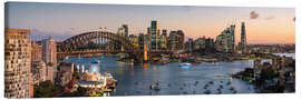 Leinwandbild Panoramablick auf den Hafen von Sydney, Australien - Matteo Colombo