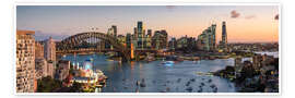 Wall print Panoramic view of Sydney skyline and harbour, Australia - Matteo Colombo