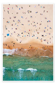 Obraz People sunbathing at the beach - Matteo Colombo