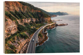 Holzbild Küstenautobahn, Australien