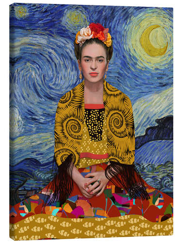 Tableau sur toile Frida And The Moon