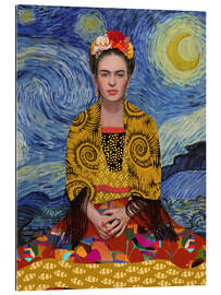 Tableau en plexi-alu Frida And The Moon