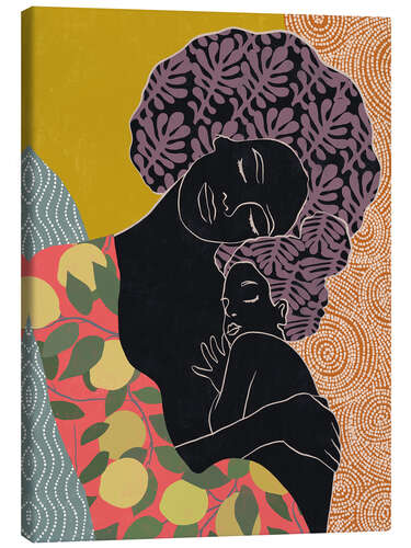 Tableau sur toile African Mother And Daughter