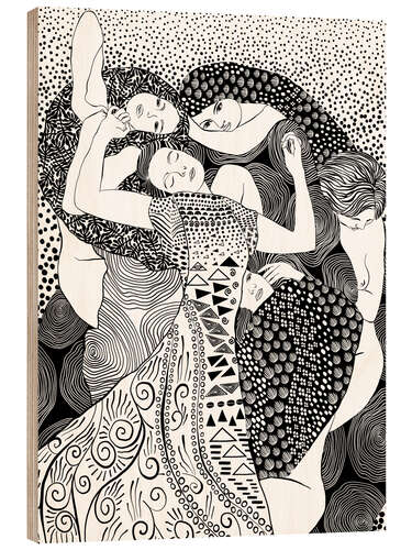 Wood print The Virgin