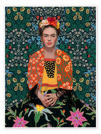 Tableau Blooming Mexican Woman - CatsAndDotz