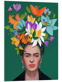 Akrylbillede Floral Muse - CatsAndDotz
