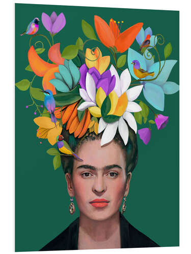 Foam board print Floral Muse