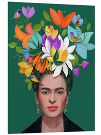 Foam board print Floral Muse - CatsAndDotz