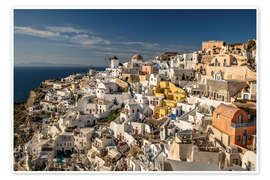 Poster Oia auf der Insel Santorin, Griechenland