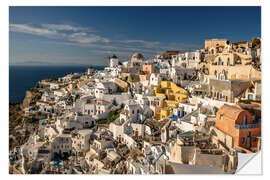 Sticker mural Oia on the island of Santorini, Greece - Achim Thomae