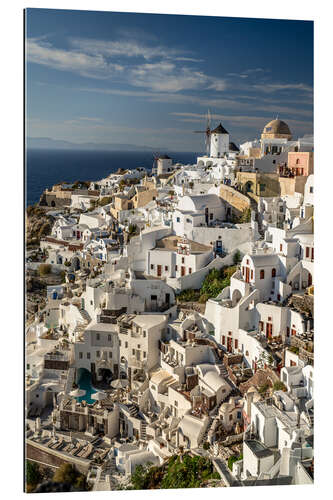Tableau en plexi-alu Island of Santorini, Greece