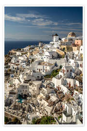 Poster Insel Santorin, Griechenland