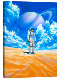 Lienzo Astronaut in the Desert with Saturn - Taudalpoi