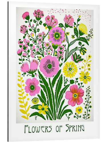 Aluminium print Flowers of Spring