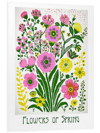 Hartschaumbild Flowers of Spring