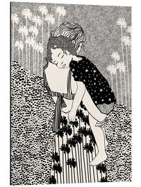 Magnettafel Mutter und schlafendes Kind