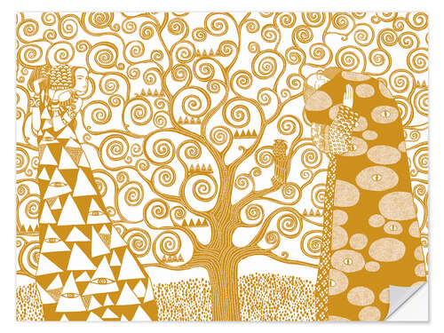 Selvklæbende plakat Tree of life