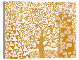 Wood print Tree of life - CatsAndDotz