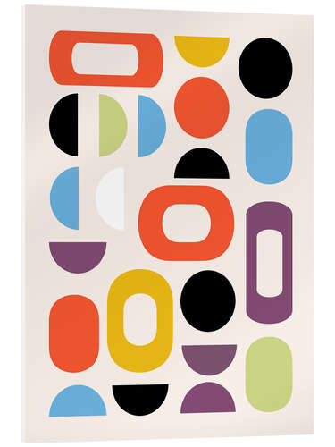 Acrylic print Mid-Century Mosaic