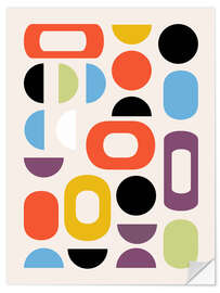 Sticker mural Mid-Century Mosaic