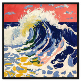 Gerahmter Kunstdruck Wave