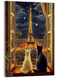 Wood print Romantic date