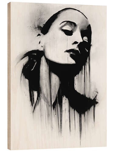 Wood print Big Sad