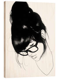 Holzbild Nerd - Denny Stoekenbroek