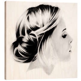Wood print Dreamgirl - Denny Stoekenbroek