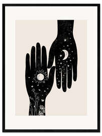 Ingelijste kunstdruk Yin Yang