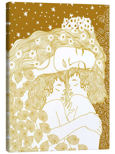 Canvas print Harmony in Gold