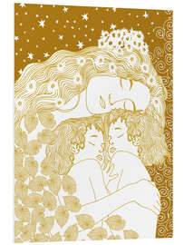 Quadro em PVC Klimt, Harmony in Gold - CatsAndDotz