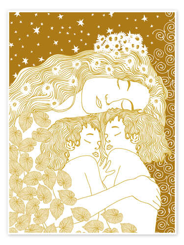 Poster Harmony in Gold