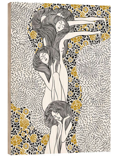 Wood print The Triumph of Beauty