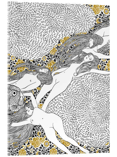Acrylic print Water Nymphs