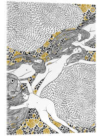 Acrylic print Water Nymphs - CatsAndDotz