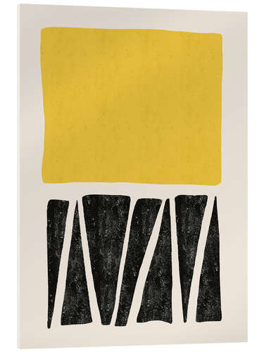 Cuadro de metacrilato Abstract in Black and Gold