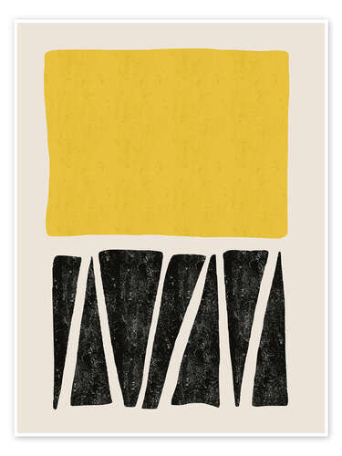 Poster Abstract in Black and Gold