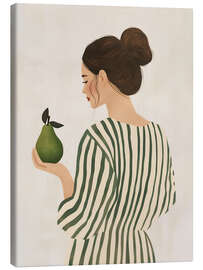 Canvastavla The Woman and the Pear