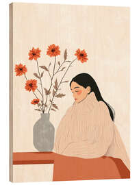 Wood print Silence