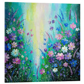 Tableau en verre acrylique Dance of the morning flowers - Olha Darchuk