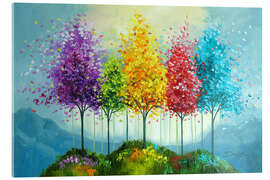 Cuadro de metacrilato Trees of life on a Fairytale Island