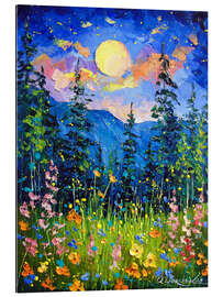 Gallery Print Mondscheinnacht in den Bergen