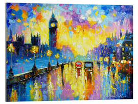 Tableau en aluminium London's Evening Glow - Olha Darchuk