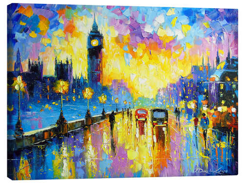 Canvas print London's Evening Glow