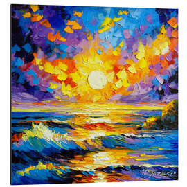 Aluminium print Stormy Sunset