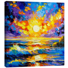 Canvas print Stormy Sunset