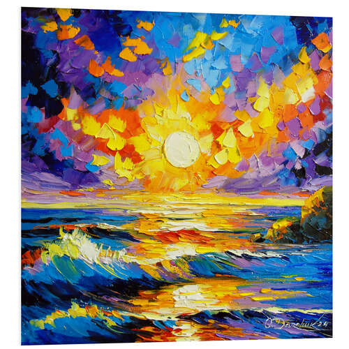 PVC-tavla Stormy Sunset