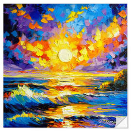 Adesivo murale Stormy Sunset