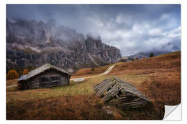 Wandsticker Hütten in den Dolomiten